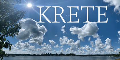 Krete Font Poster 2