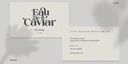 Coralith Font Poster 9