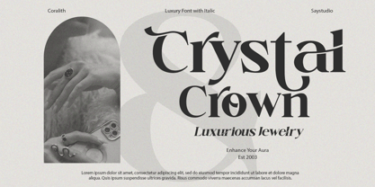 Coralith Font Poster 4