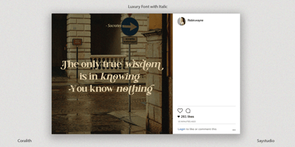 Coralith Font Poster 7