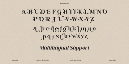 Coralith Font Poster 13