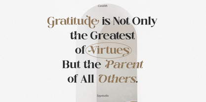 Coralith Font Poster 6