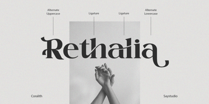 Coralith Font Poster 3