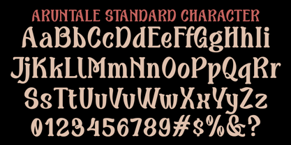 Aruntale Font Poster 2