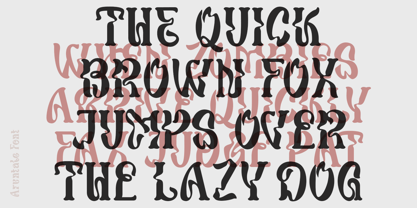 Aruntale Font Poster 7