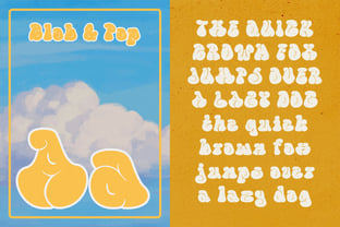 Blob & Pop Font Poster 3