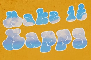 Blob & Pop Font Poster 5