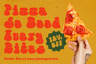 Blob & Pop Font Poster 7