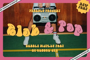 Blob & Pop Font Poster 1
