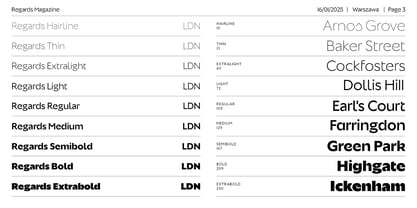 Regards Font Poster 3