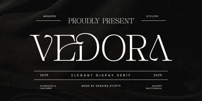 Vedora Font Poster 1