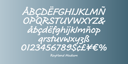 RoyHand RP Font Poster 5