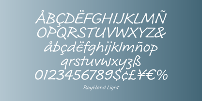 RoyHand RP Font Poster 4