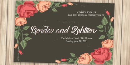 Sageetha  Script Font Poster 3