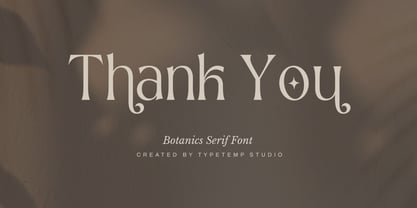 Botanics Display Font Poster 12