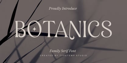 Botanics Display Font Poster 3