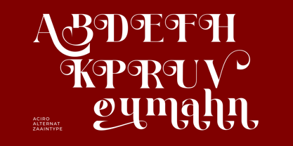 Aciro Grande Font Poster 12