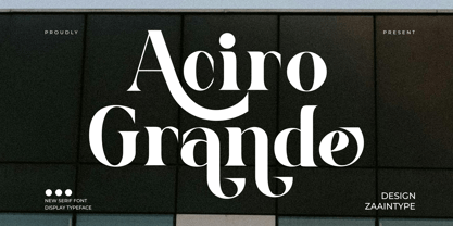 Aciro Grande Font Poster 1