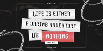 Noxa Gothic Font Poster 5