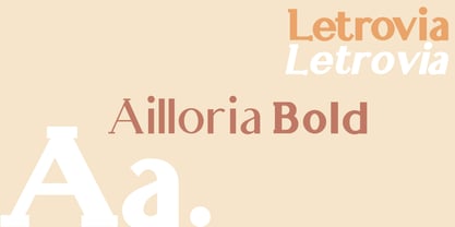 Ailloria Font Poster 4