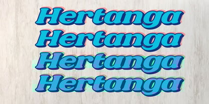 Hertanga Font Poster 2