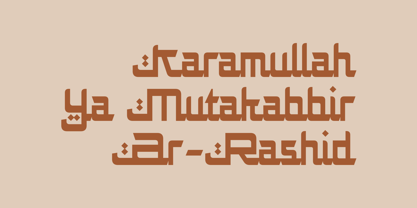 Risalah Font Poster 2