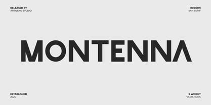 Montenna Font Poster 1