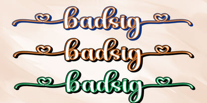 Badsig Font Poster 4