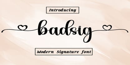 Badsig Font Poster 1