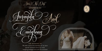 Vorgesla Script Font Poster 8