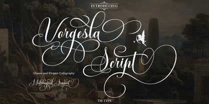 Vorgesla Script Font Poster 1