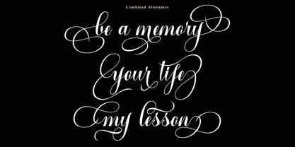 Vorgesla Script Font Poster 3