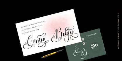 Vorgesla Script Font Poster 9