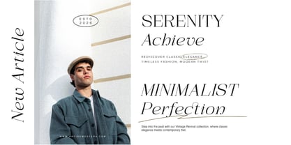 Arfide Mostera Serif Font Poster 7