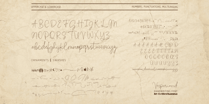 Vesperiand Font Poster 2