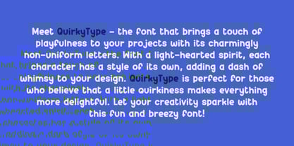 Quirky Type Font Poster 3