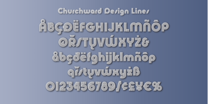 Churchward Design Font Poster 14