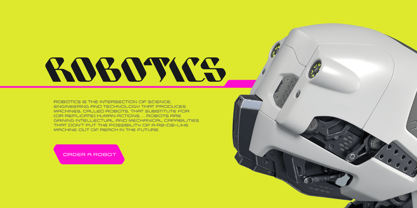 Cyberto Font Poster 2