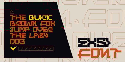Exsi Font Poster 2