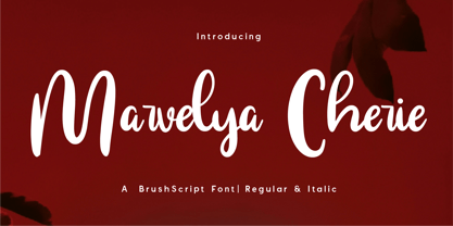 CF Marvelya Cherie Font Poster 1