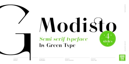 Modisto Font Poster 1