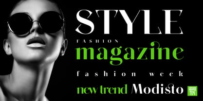 Modisto Font Poster 4