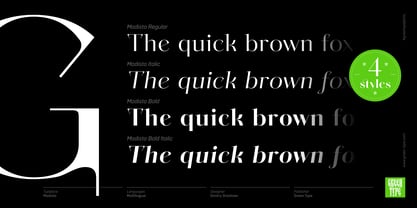 Modisto Font Poster 6