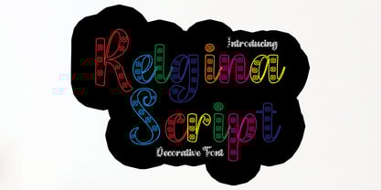 Relgina Script Font Poster 1