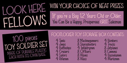 Possum Toes Font Poster 4