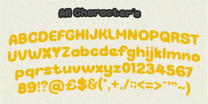 Bubbonic Font Poster 2
