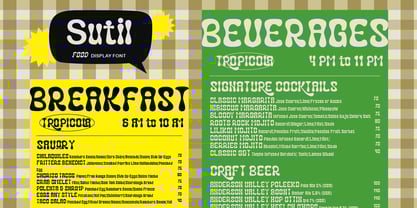 Sutil Font Poster 3