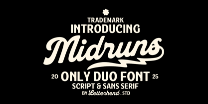 Midruns Font Poster 1