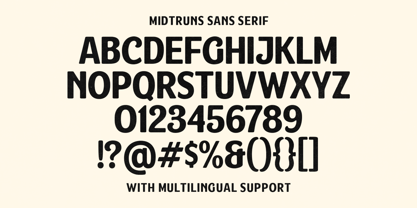 Midruns Font Poster 5