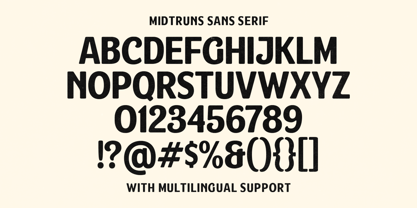 Midruns Font Poster 6